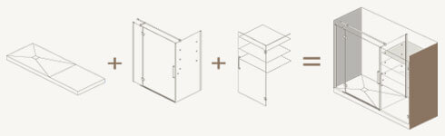 Ersatz einer Badewanne durch Duschabtrennung 